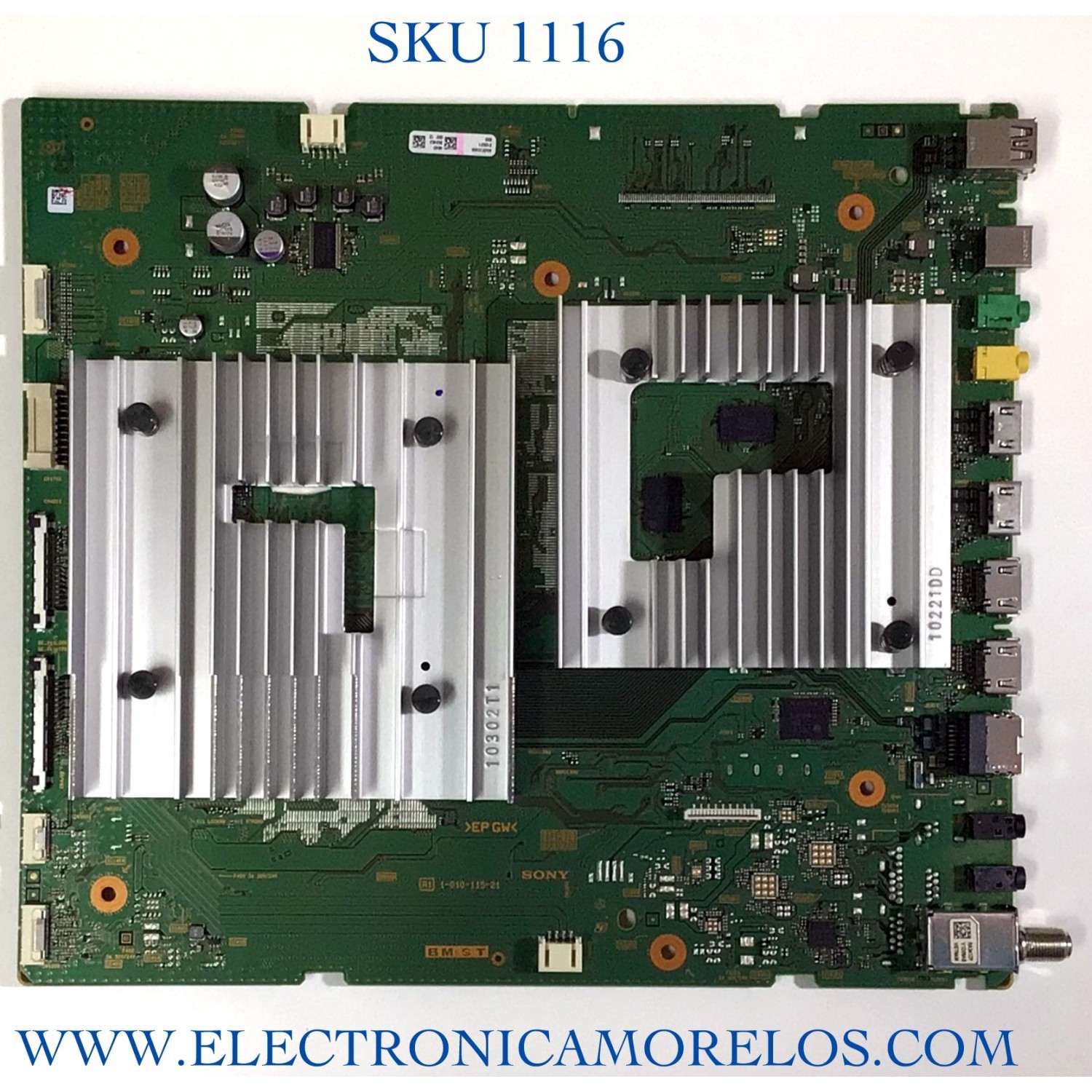MAIN PARA TV SONY NUMERO DE PARTE A-5027-249-A / A5027249A / 1-010-115-21 / 484D / NUMERO DE DISPLAY  T500QVN04.3 / MODELO XR-50X90J / XR50X90J